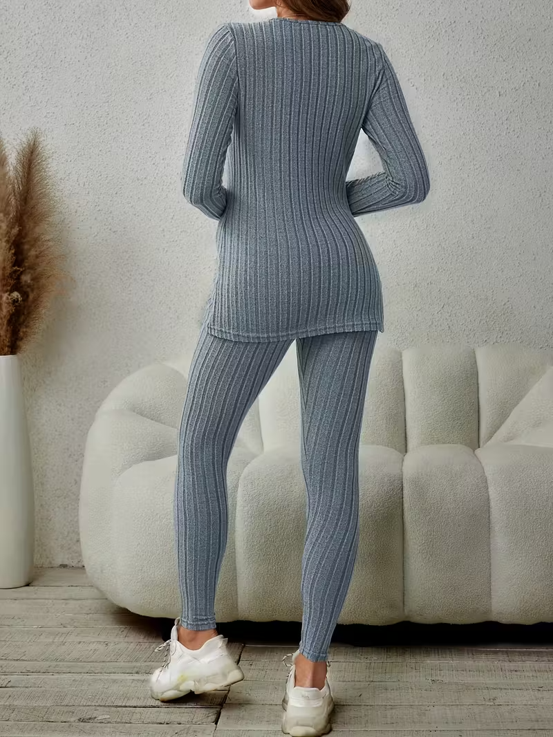 Julia Ribbed Two-Piece Set