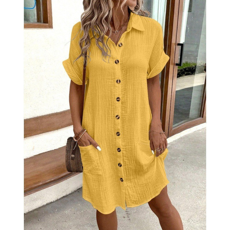 Liva Everyday Linen Shirt Dress
