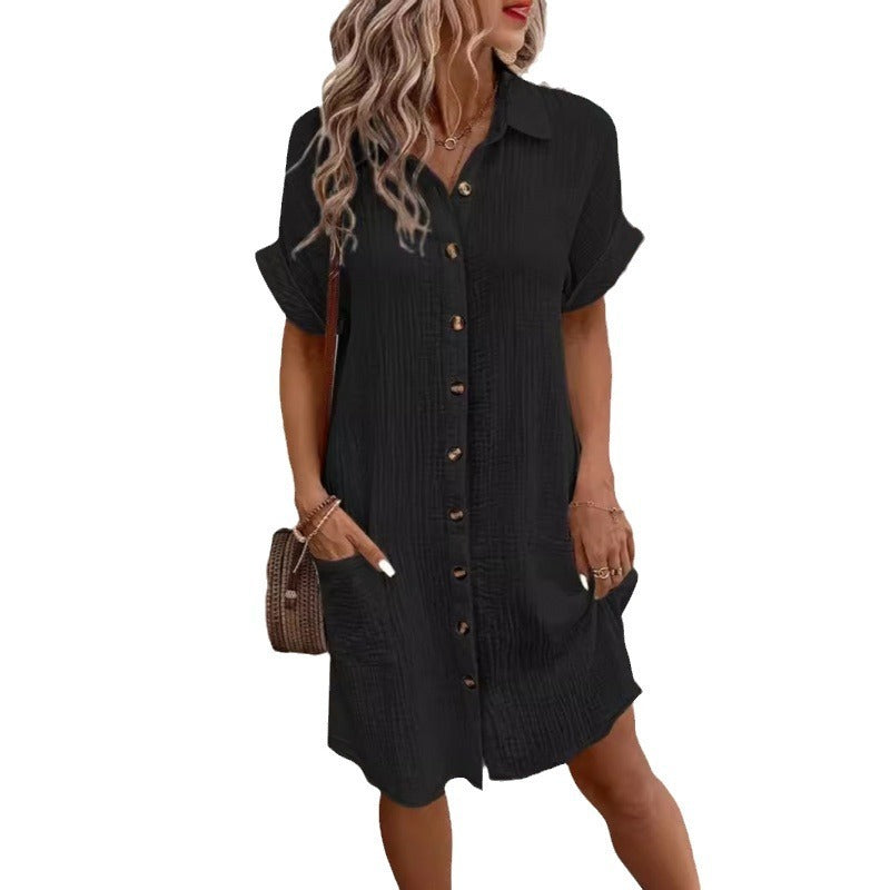 Liva Everyday Linen Shirt Dress