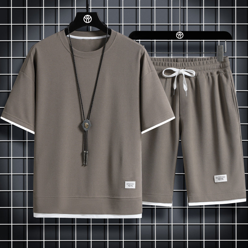 Waffle Knit Lounge Set