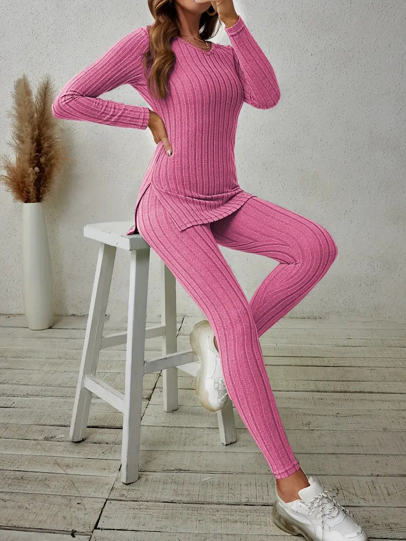 Julia Ribbed Two-Piece Set