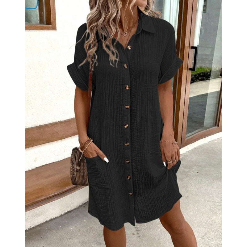 Liva Everyday Linen Shirt Dress