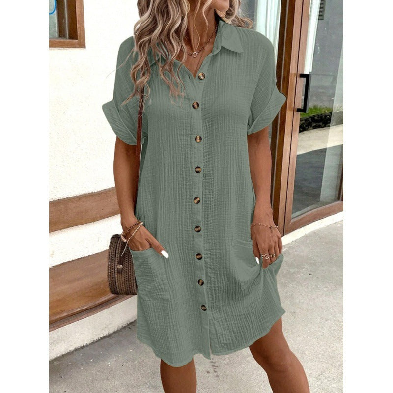 Liva Everyday Linen Shirt Dress