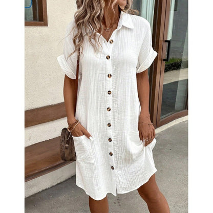 Liva Everyday Linen Shirt Dress