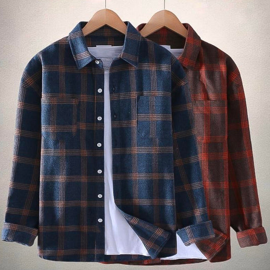 Rustic Plaid Flannel Shirt