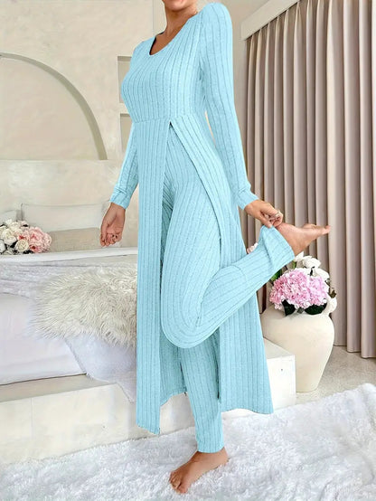 Olivia Ribbed Two-Piece Set
