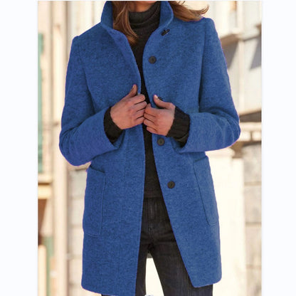 Anna | Women's Coat with High Collar