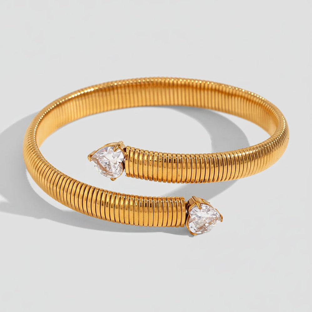 Textured Heart Bracelet