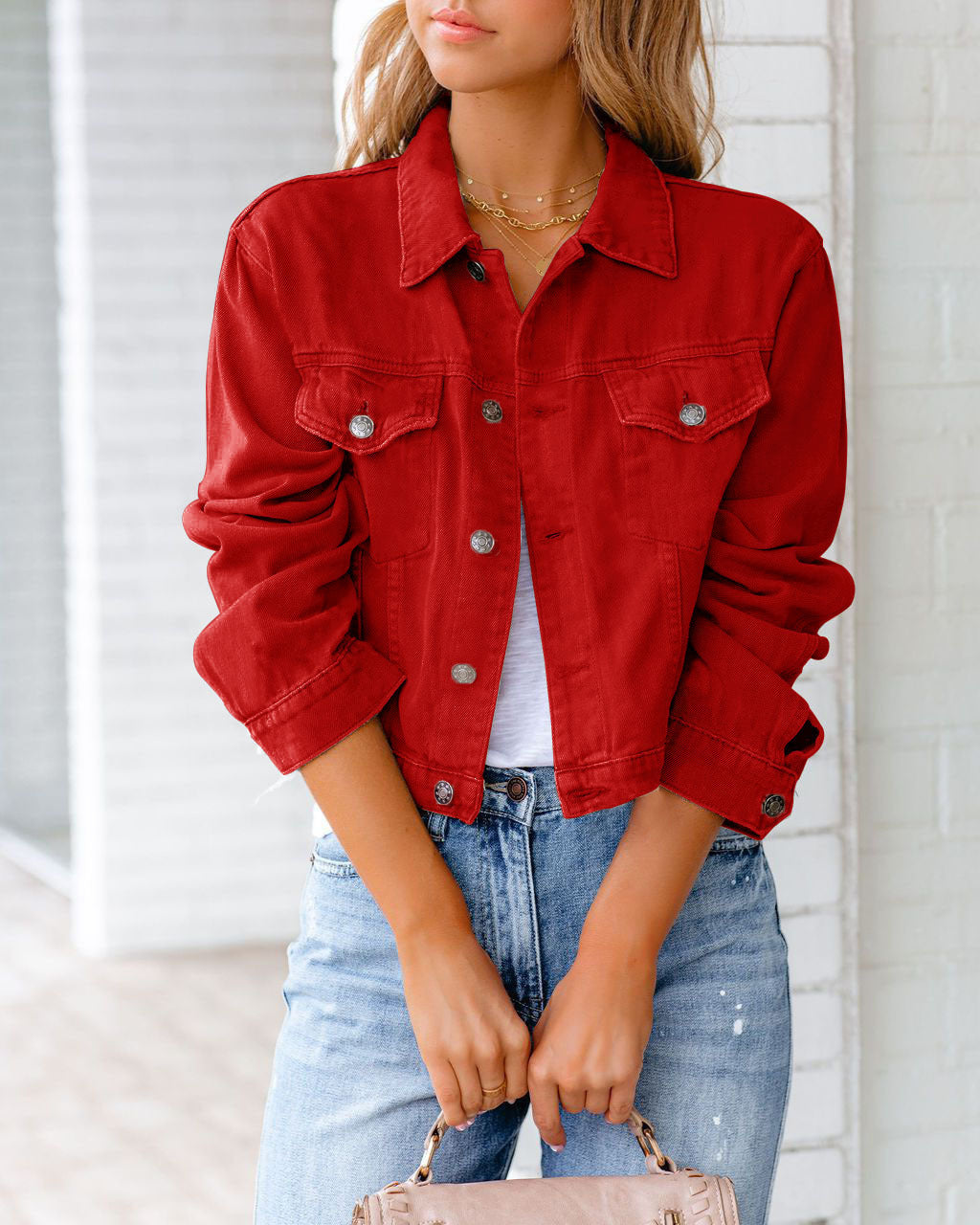 Elise Leroy Petals Denim Jacket