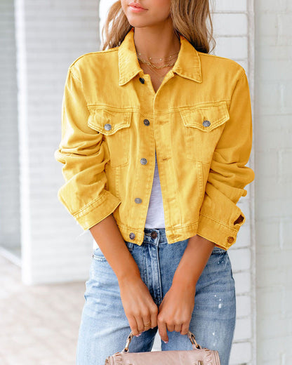 Elise Leroy Petals Denim Jacket