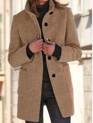 Anna | Women's Coat with High Collar