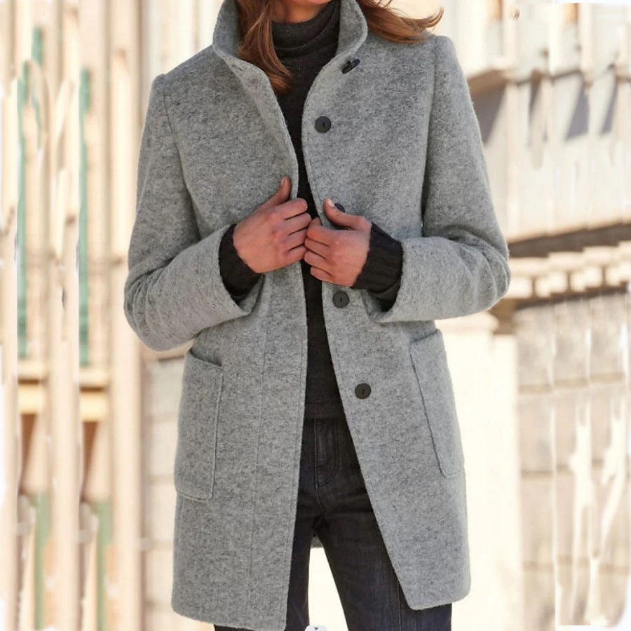 Anna | Women's Coat with High Collar