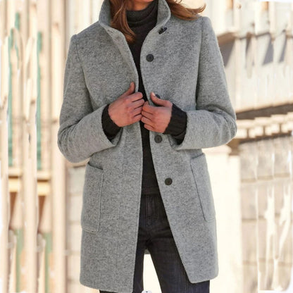 Anna | Women's Coat with High Collar