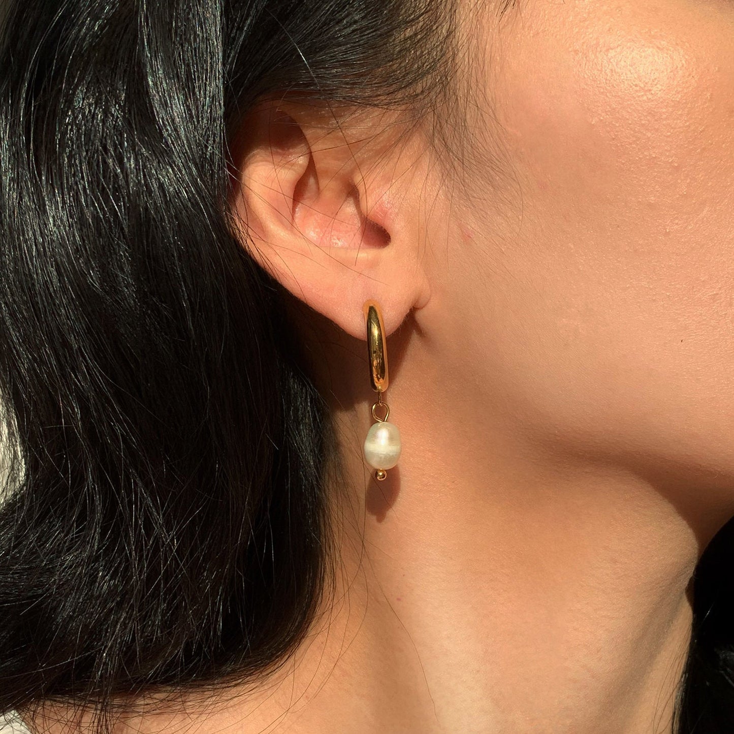 Maria Huggie Hoops