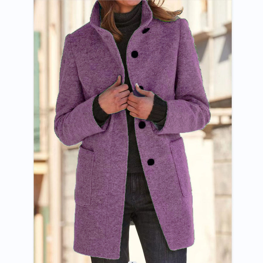 Anna | Women's Coat with High Collar