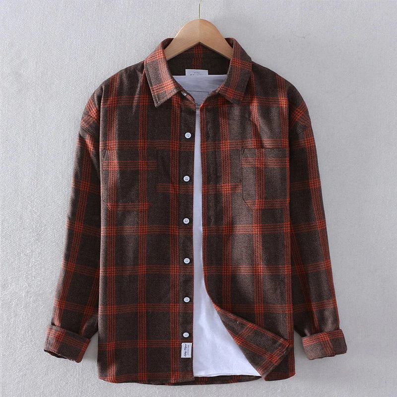 Rustic Plaid Flannel Shirt