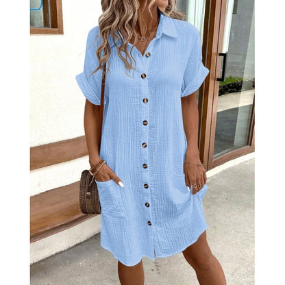 Liva Everyday Linen Shirt Dress