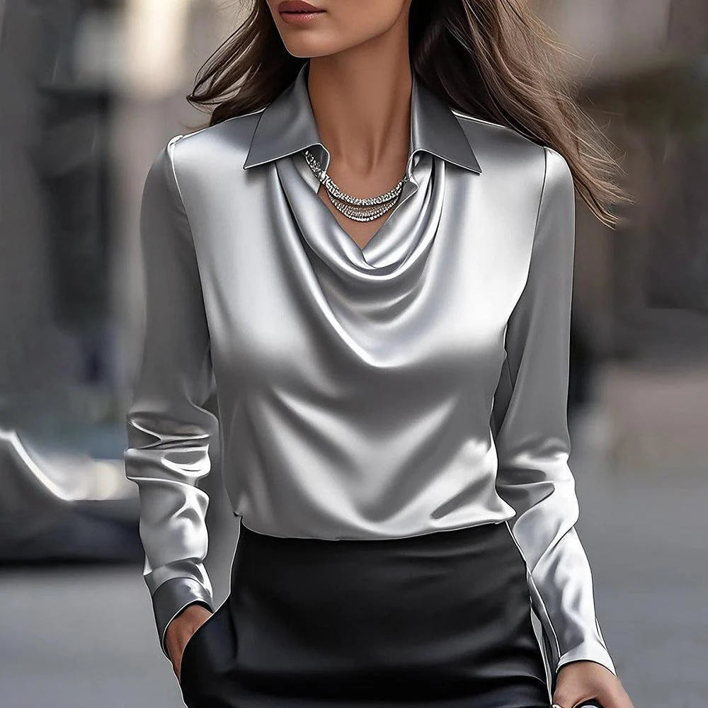 ELEGANT SATIN BLOUSE