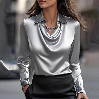 ELEGANT SATIN BLOUSE
