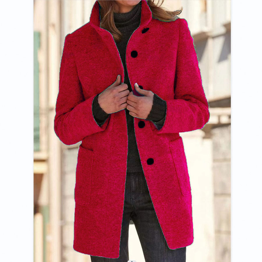 Anna | Women's Coat with High Collar