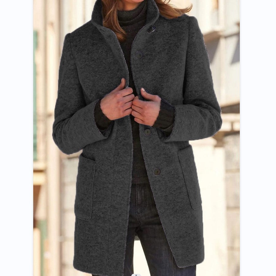Anna | Women's Coat with High Collar