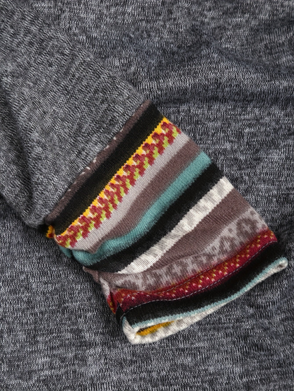 Women's Boho Patchwork Hoodie