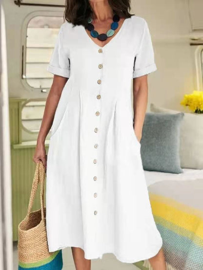 Harper - Everyday Pocket Button Dress