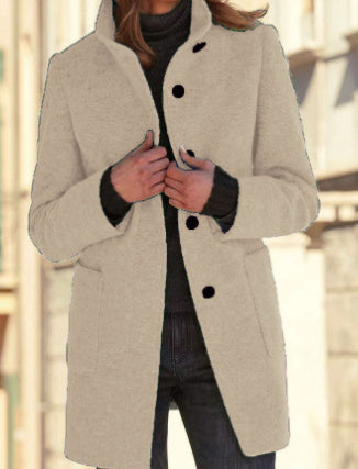Anna | Women's Coat with High Collar