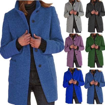 Anna | Women's Coat with High Collar