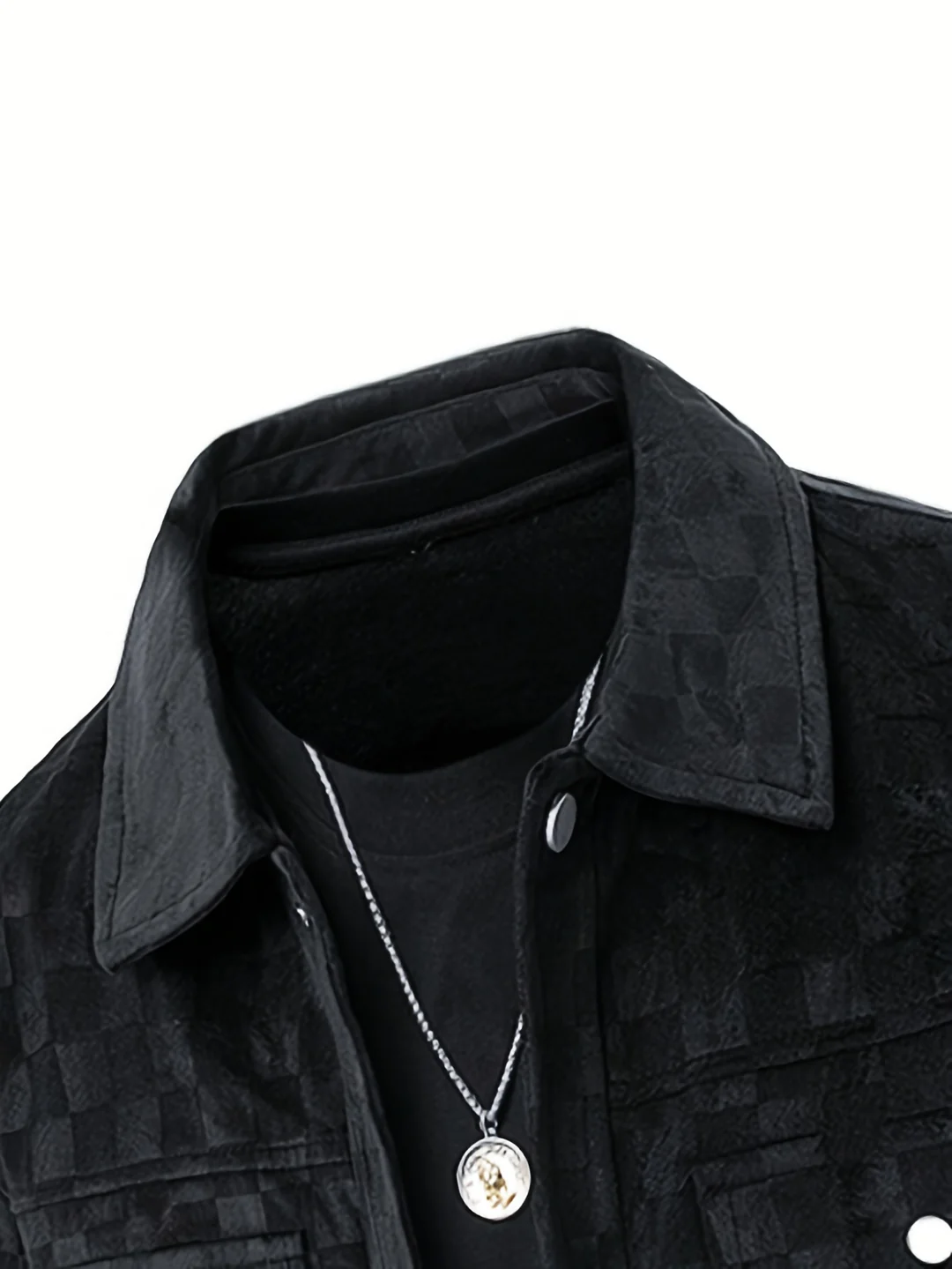 Maverick Checkered Suede Jacket